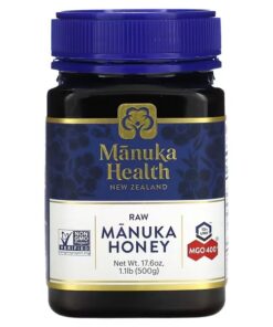 Manuka Health, Raw Manuka Honey, MGO 400+, 1.1 lb (500 g)