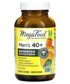 MegaFood, Men's 40+ Advanced Multivitamin, 120 Tablets
