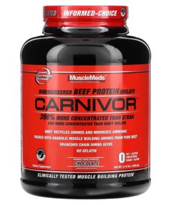 MuscleMeds, Carnivor, Bioengineered Beef Protein Isolate, Chocolate, 4.19 lbs (1898.4 g)