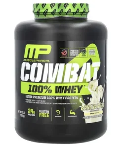MusclePharm, Combat 100% Whey, Banana Milk, 5 lb (2.25 kg)