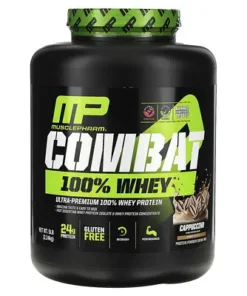 MusclePharm, Combat 100% Whey Protein, Cappuccino, 5 lb (2.24 kg)