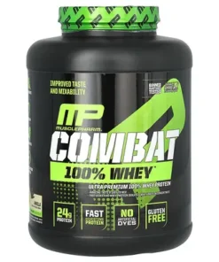 MusclePharm, Combat 100% Whey Protein, Vanilla, 5 lbs (2,240 g)