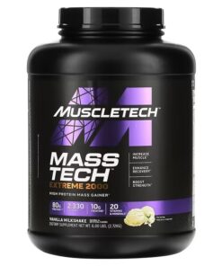 MuscleTech, Mass Tech Extreme 2000, Vanilla Milkshake, 6 lbs (2.72 kg)