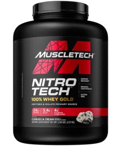 MuscleTech, Nitro Tech, 100% Whey Gold, Cookies and Cream, 5 lbs (2.27 kg)