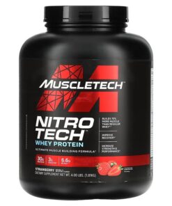 MuscleTech, Nitro Tech, Whey Protein, Strawberry, 4 lbs (1.81 kg)