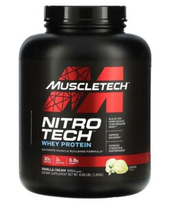 MuscleTech, Nitro Tech, Whey Protein, Vanilla Cream, 4 lbs (1.81 kg)