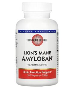 Mushroom Wisdom, Lion's Mane Amyloban , 180 Vegetarian Tablets
