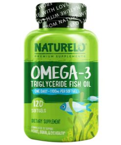 NATURELO, Omega-3 Triglyceride Fish Oil, 1,100 mg, 120 Softgels
