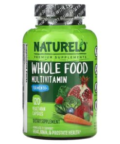 NATURELO, Whole Food Multivitamin for Men 50+, 120 Vegetarian Capsules