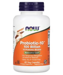 NOW Foods, Probiotic-10, 100 Billion, 60 Veg Capsules