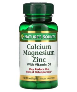 Nature's Bounty, Calcium Magnesium Zinc with Vitamin D3, 100 Coated Caplets