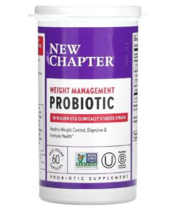 New Chapter, Weight Management Probiotic, 10 Billion CFU, 60 Vegan Capsules