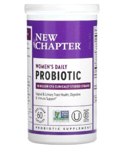 New Chapter, Women's Daily Probiotic, 10 Billion CFU, 60 Vegan Capsules