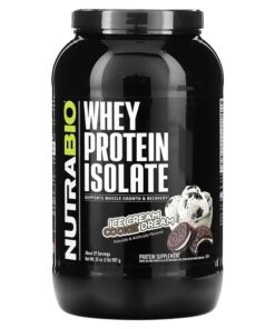 NutraBio, Whey Protein Isolate, Ice Cream Cookie Dream, 2 lb (907 g)