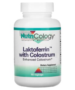 Nutricology, Laktoferrin with Colostrum, 90 Vegicaps