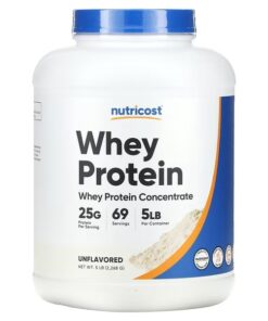 Nutricost, Whey Protein Concentrate, Unflavored , 5 lb (2,268 g)