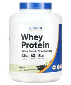 Nutricost, Whey Protein Concentrate, Vanilla, 5 lb (2,268 g)