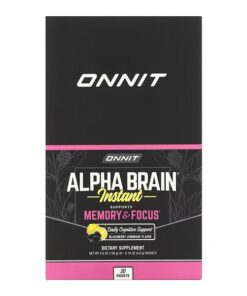 Onnit, AlphaBRAIN Instant, Memory & Focus, Blackberry Lemonade , 30 Packets, 0.16 oz (4.6 g) Each