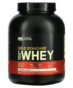 Optimum Nutrition, Gold Standard 100% Whey, Cookies & Cream, 4.65 lb (2.11 kg)