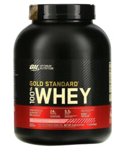 Optimum Nutrition, Gold Standard 100% Whey, Delicious Strawberry, 5 lb (2.27 kg)
