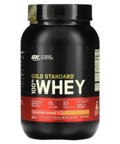 Optimum Nutrition, Gold Standard 100% Whey, Strawberry Banana, 2 lb (907 g)