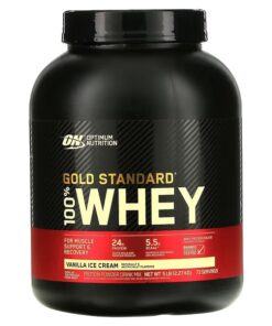 Optimum Nutrition, Gold Standard 100% Whey, Vanilla Ice Cream, 5 lb (2.27 kg)