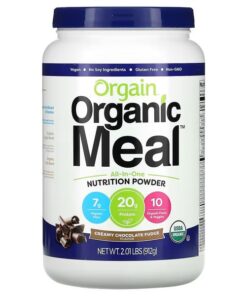 Orgain, Organic Meal, All-In-One Nutrition Powder, Creamy Chocolate Fudge, 2.01 lbs (912 g)