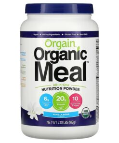 Orgain, Organic Meal, All-In-One Nutrition Powder, Vanilla Bean, 2.01 lbs (912 g)