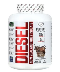 Perfect Sports, Diesel, New Zealand Whey Isolate, Milk Chocolate, 5 lbs (2.27 kg)