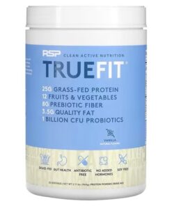 RSP Nutrition, TrueFit, Grass-Fed Whey Protein Shake, Vanilla, 2.11 lbs (960 g)
