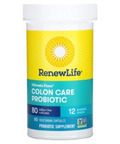 Renew Life, Ultimate Flora Colon Care Probiotic, 80 Billion CFU, 60 Vegetarian Capsules