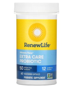 Renew Life, Ultimate Flora, Extra Care Probiotic, 50 Billion Live Cultures, 60 Vegetarian Capsules
