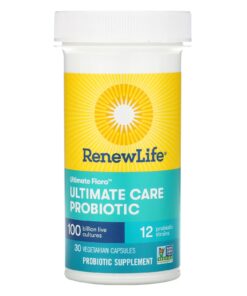 Renew Life, Ultimate Flora, Ultimate Care Probiotic, 100 Billion Live Cultures, 30 Vegetarian Capsules