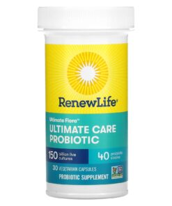 Renew Life, Ultimate Flora, Ultimate Care Probiotic, 150 Billion Live Cultures, 30 Vegetarian Capsules