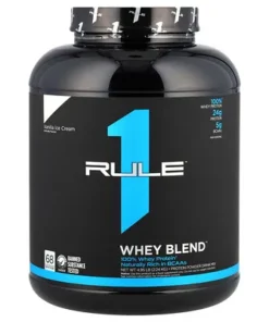 Rule One Proteins, Whey Blend, Protein Powder Drink Mix, Vanilla Ice Cream, 4.95 lb (2.24 kg)