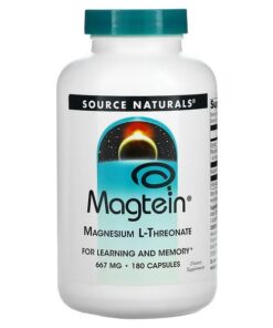 Source Naturals, Magtein, Magnesium L-Threonate, 667 mg, 180 Capsules
