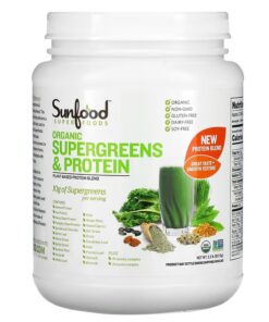 Sunfood, Organic Supergreens & Protein, 2.2 lb (997.9 g)