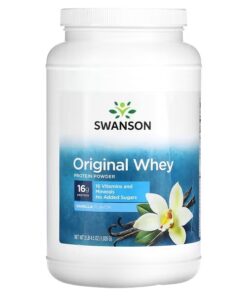 Swanson, Original Whey Protein Powder, Vanilla, 2 lb 4.5 oz (1,035 g)