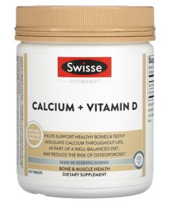 Swisse, Ultiboost, Calcium + Vitamin D, 250 Tablets