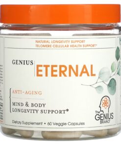 The Genius Brand, Eternal, Anti-Aging, 60 Veggie Capsules