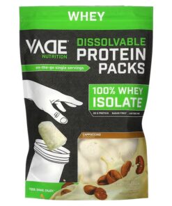 Vade Nutrition, Dissolvable Protein Packs, 100% Whey Isolate, Cappuccino, 1.6 lb (744 g)