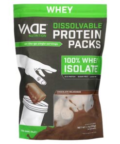 Vade Nutrition, Dissolvable Protein Packs, 100% Whey Isolate, Chocolate Milkshake, 1.7 lb (750 g)