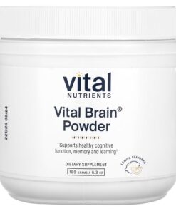 Vital Nutrients, Vital Brain Powder, Lemon, 6.3 oz (180 g)