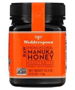 Wedderspoon, Raw Monofloral Manuka Honey, KFactor 16, 2.2 lb (1 kg)