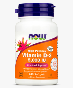 NOW Foods, Vitamin D-3, High Potency, 5,000 IU, 120 Softgels